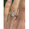 925 Sterling Silver Rose Gold Plated  Diamond  0.07 ctw Ring Size 7