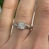 925 Sterling Silver Rose Gold Plated  Diamond  0.07 ctw Ring Size 7
