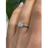 925 Sterling Silver Rose Gold Plated  Diamond  0.07 ctw Ring Size 7