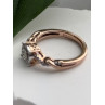 925 Sterling Silver Rose Gold Plated  Diamond  0.07 ctw Ring Size 7