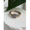 925 Sterling Silver Rose Gold Plated  Diamond  0.07 ctw Ring Size 7