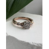 925 Sterling Silver Rose Gold Plated  Diamond  0.07 ctw Ring Size 7