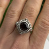 Vintage 925 Sterling Silver Brown Tourmaline Ring Size 9