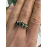 Vintage 925 Sterling Silver Green Paua Shell Ring Size 10