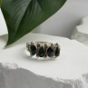 Vintage 925 Sterling Silver Green Paua Shell Ring Size 10