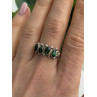 Vintage 925 Sterling Silver Green Paua Shell Ring Size 10