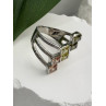 Beautiful Design 925 Sterling Silver 3 Color Spinel Ring Size 10