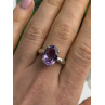 Beautiful Vintage 925 Sterling Silver Amethyst Ring Size 9