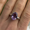 Beautiful Vintage 925 Sterling Silver Amethyst Ring Size 9