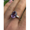 Beautiful Vintage 925 Sterling Silver Amethyst Ring Size 9