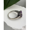 Beautiful Vintage 925 Sterling Silver Amethyst Ring Size 9