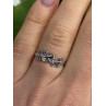 925 Sterling Silver Leaves Multi Color Spinel Ring Size 7