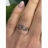 925 Sterling Silver Leaves Multi Color Spinel Ring Size 7