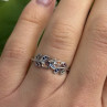 925 Sterling Silver Leaves Multi Color Spinel Ring Size 7
