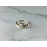 14K YELLOW GOLD DIAMONDS RING SIZE 6.75