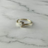 14K Yellow Gold Diamonds Ring Size 6.75