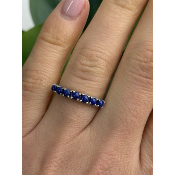 925 Sterling Silver Sodalite Ring Size 7