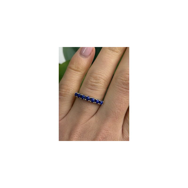 925 Sterling Silver Sodalite Ring Size 7