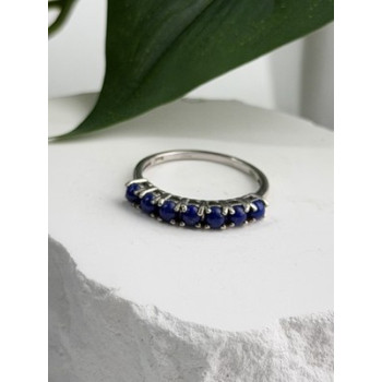 925 Sterling Silver Sodalite Ring Size 7