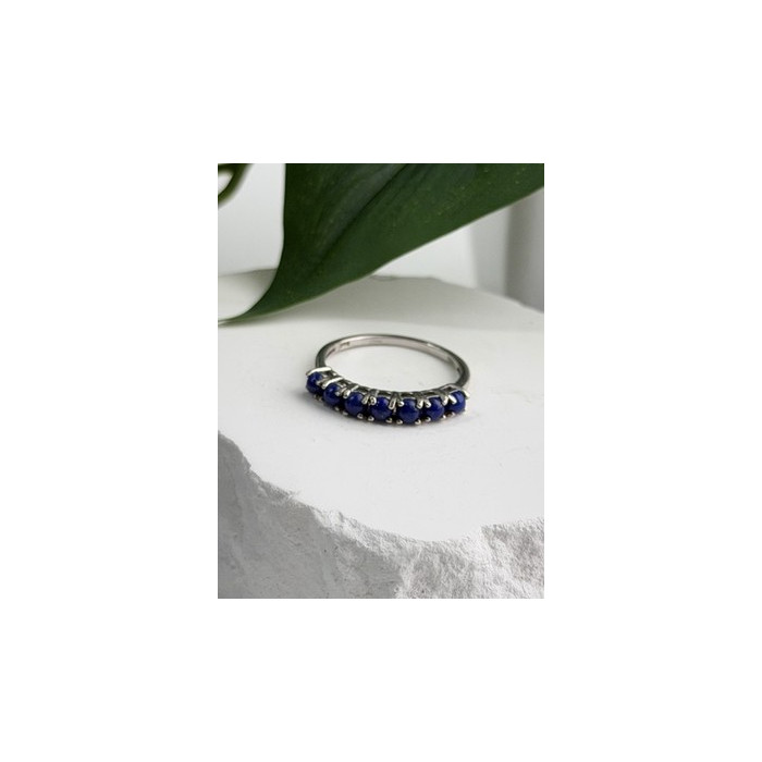 925 Sterling Silver Sodalite Ring Size 7