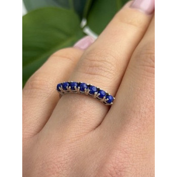 925 Sterling Silver Sodalite Ring Size 7