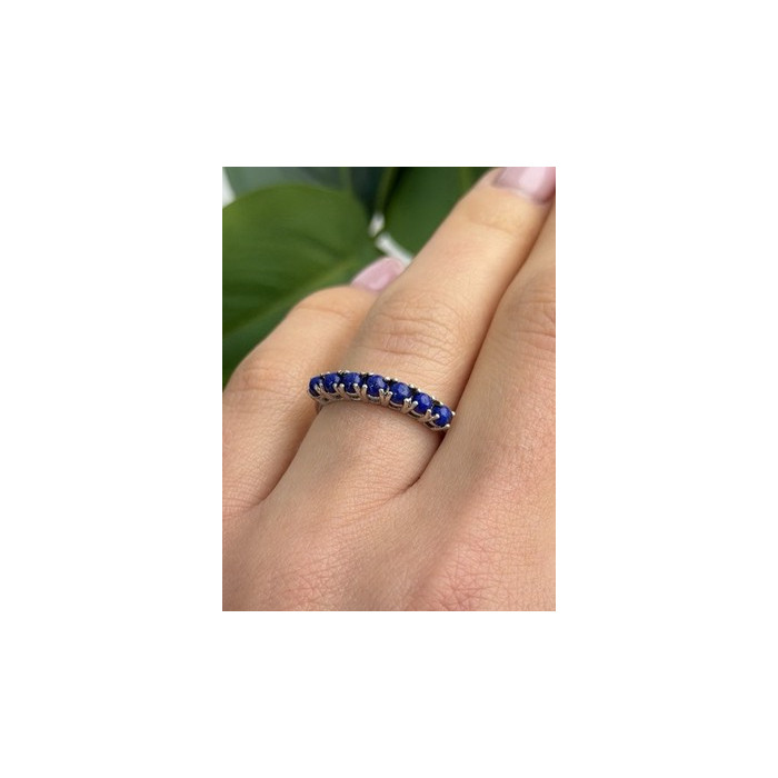 925 Sterling Silver Sodalite Ring Size 7