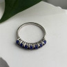 925 Sterling Silver Sodalite Ring Size 7