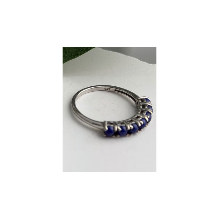 925 Sterling Silver Sodalite Ring Size 7