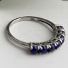 925 Sterling Silver Sodalite Ring Size 7
