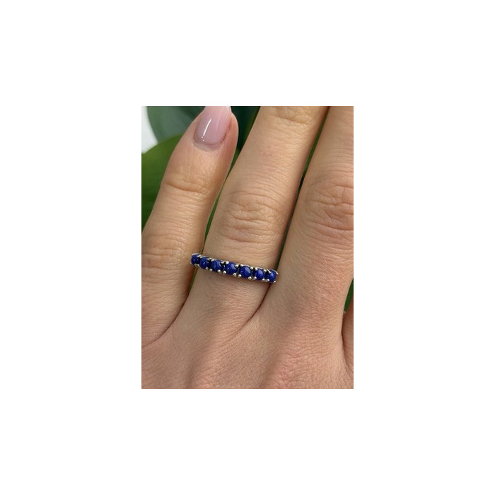 925 Sterling Silver Sodalite Ring Size 7