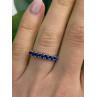 925 Sterling Silver Sodalite Ring Size 7