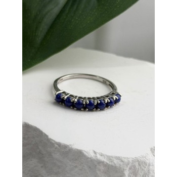 925 Sterling Silver Sodalite Ring Size 7