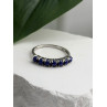 925 Sterling Silver Sodalite Ring Size 7