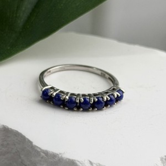 925 Sterling Silver Sodalite Ring Size 7