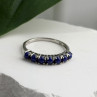 925 Sterling Silver Sodalite Ring Size 7