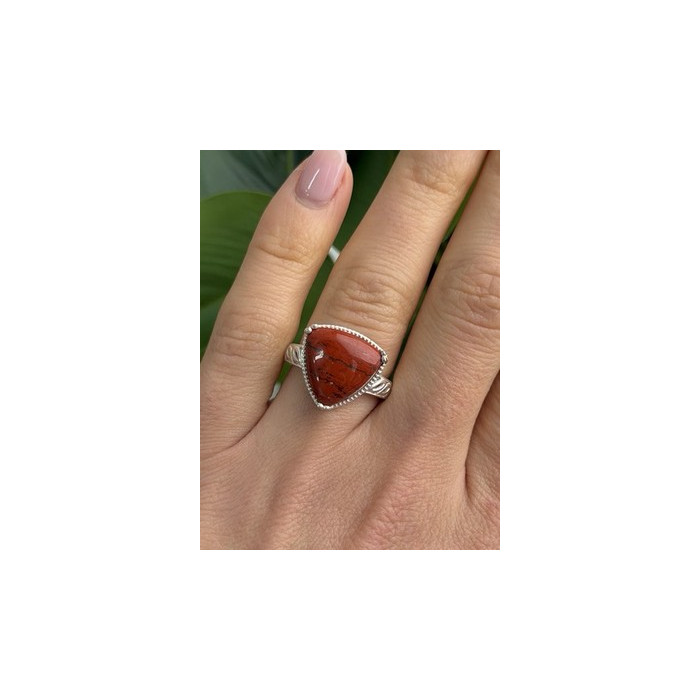 925 Sterling Silver Carnelian Ring Size 7