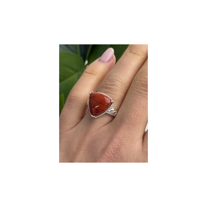 925 Sterling Silver Carnelian Ring Size 7