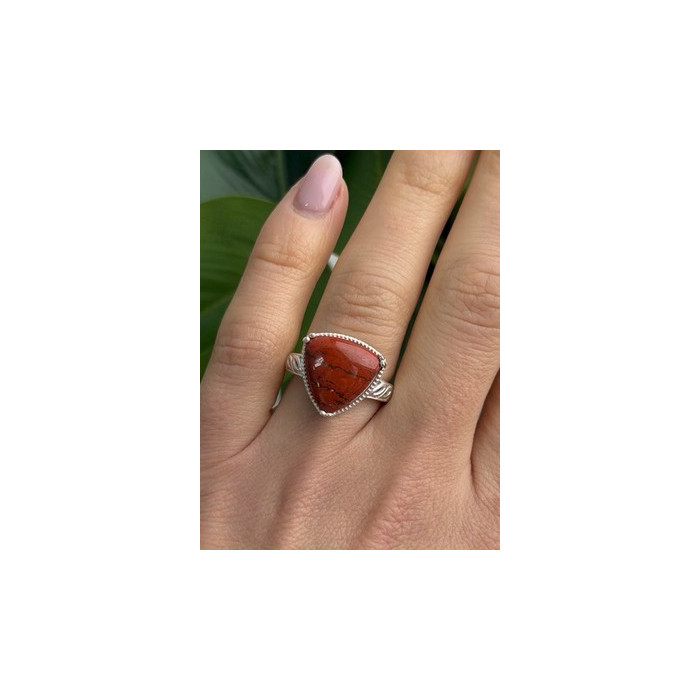 925 Sterling Silver Carnelian Ring Size 7
