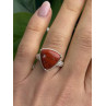 925 Sterling Silver Carnelian Ring Size 7