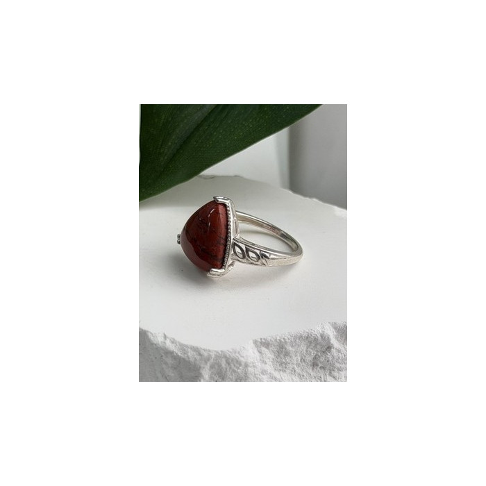 925 Sterling Silver Carnelian Ring Size 7