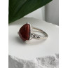 925 Sterling Silver Carnelian Ring Size 7