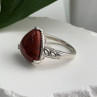 925 Sterling Silver Carnelian Ring Size 7