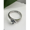 Faith 925 Sterling Silver Sapphire Cross Ring Size 8.5