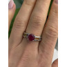 TGGC 925 Sterling Silver Ruby & Multi Color Spinel Stones Ring Size 8