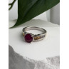 TGGC 925 Sterling Silver Ruby & Multi Color Spinel Stones Ring Size 8
