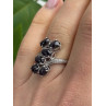 925 Sterling Silver Black Star Sapphire Ring Size 7