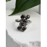 925 Sterling Silver Black Star Sapphire Ring Size 7