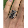 925 Sterling Silver Black Star Sapphire Ring Size 7