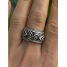 JWBR 925 Sterling Silver Enamel Zebra Stripe Diamonds Ring Size 8