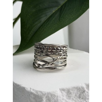 KTC Israel 925 Sterling Silver Ring Size 8